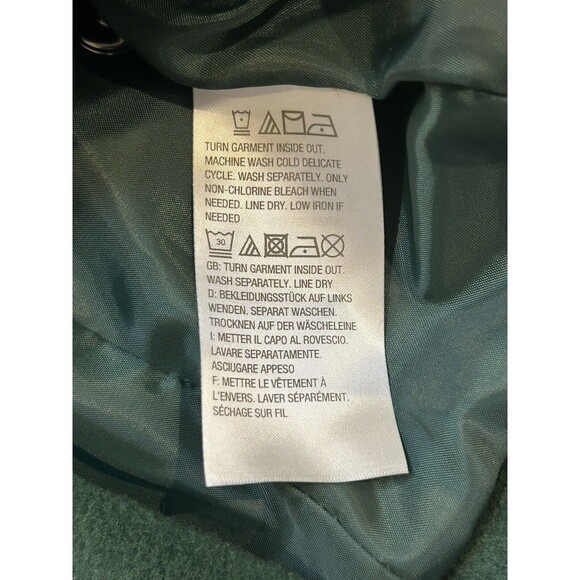 Bob Mackie Wearable Art Size Small Green Embroidered Fleece Jacket - Picture 7 of 10